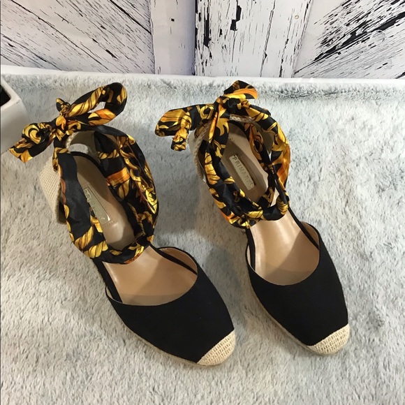 Primark Shoes | Primark Lace Up Wedges In Excellent Condition | Poshmark
